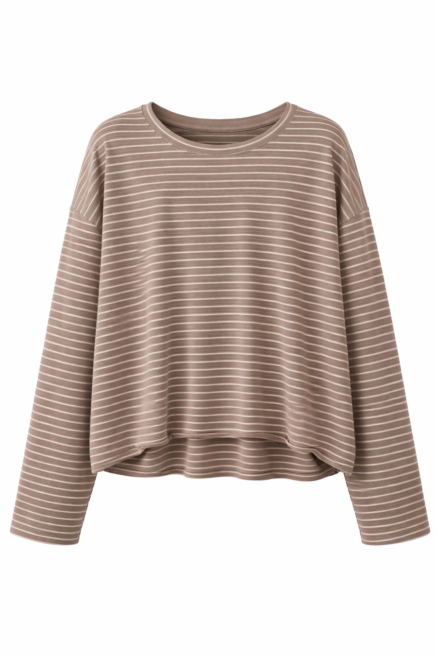 Top Largo Rayas Suave Canela · Lola