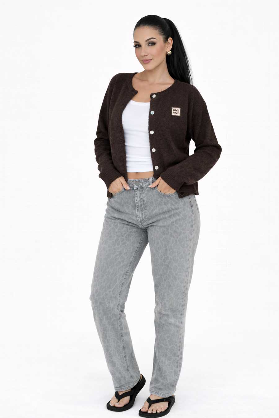 Cárdigan Amor Chocolate · Adriana