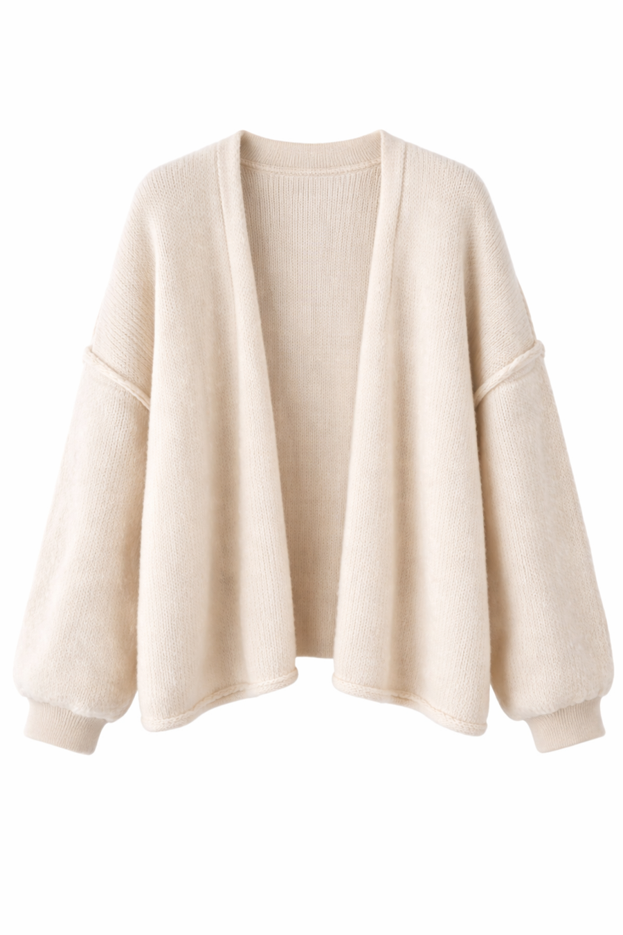 Cárdigan Grueso Clásico Vainilla · Pilar